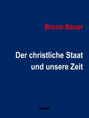 cover image of Der christliche Staat und unsere Zeit